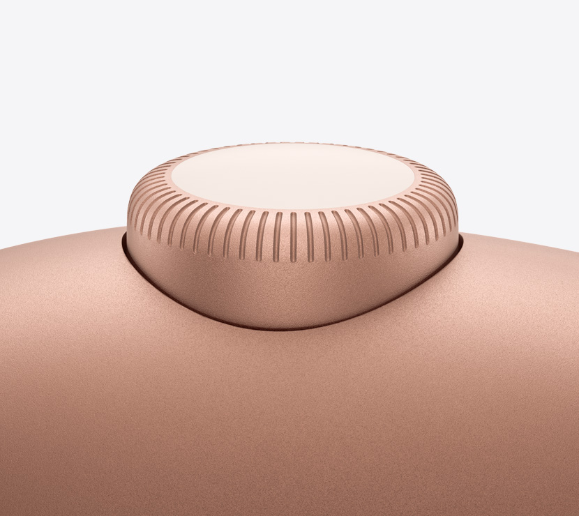 Ακουστικά AirPods Max 2, χρώμα πορτοκαλί, λεπτομέρεια του Digital Crown