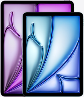 11-inch en 13-inch iPad Air ter illustratie van het verschil in grootte